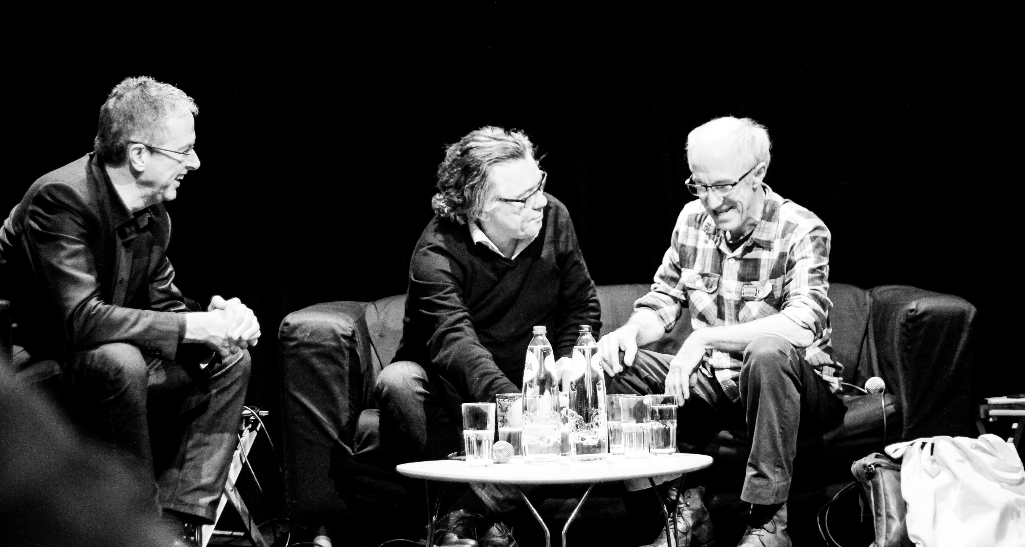 Gespreksavond 50 jaar Beursschouwburg Brussel met Jan Hautekiet en Raymond Van het Groenewoud voorjaar 2015